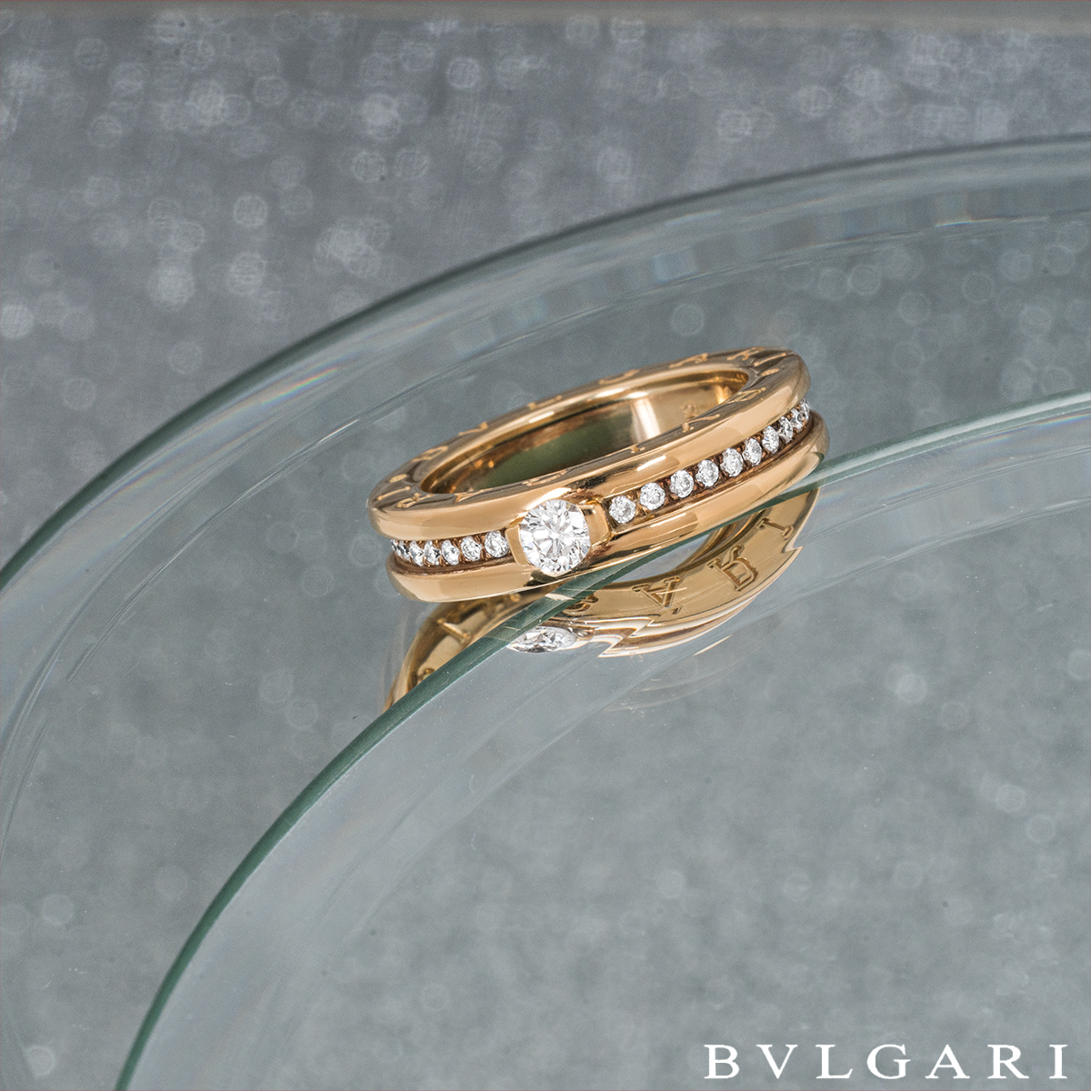 Bvlgari Yellow Gold Diamond B.Zero1 Ring 0.30ct F/VVS2
